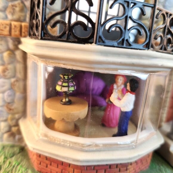 PartyLite Olde World Village Bristol House P7322 Tealight Holder 1990s Boxed - Picture 4 of 13